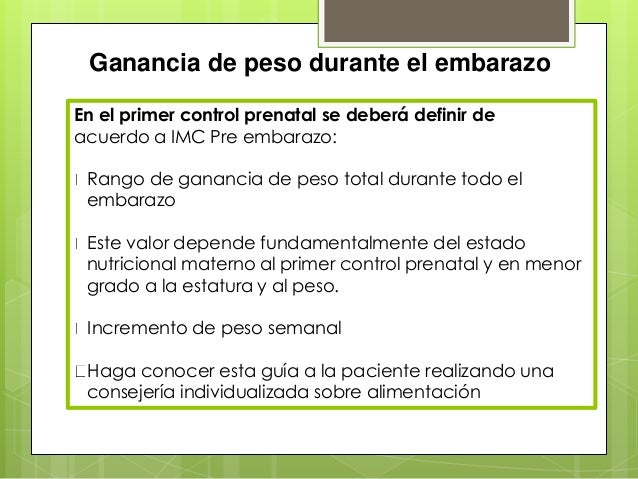 Evaluación Embarazadas