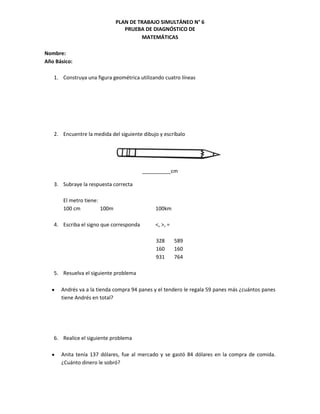 Pruebas de diagnòstico