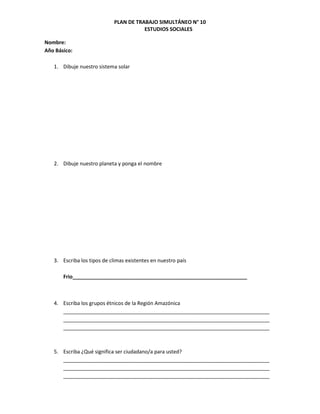 Pruebas de diagnòstico