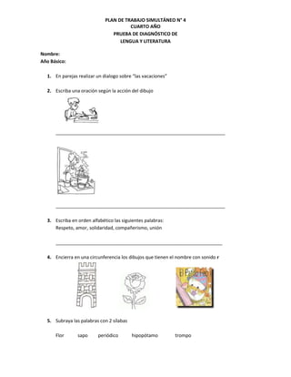 Pruebas de diagnòstico