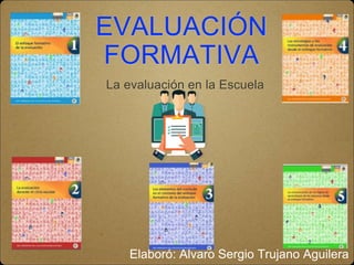 La evaluación en la Escuela
EVALUACIÓN
FORMATIVA
Elaboró: Alvaro Sergio Trujano Aguilera
 