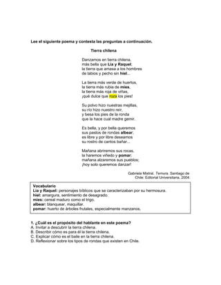 Evaluacion Lenguaje5u5