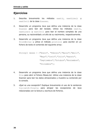 Ejercicios de evaluación de fundametnos de programacion en JAva | PDF