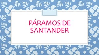 PÁRAMOS DE
SANTANDER
 