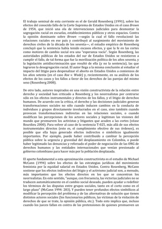 Evaluando el impacto y promoviendo la implementación de las sentencias ...