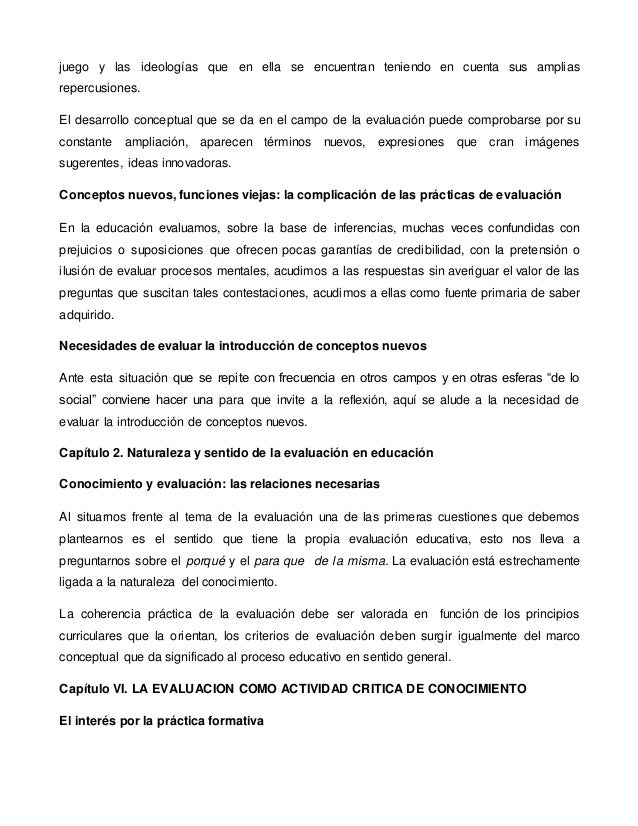 Evaluar para conocer examinar para excluir