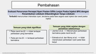 Evaluasi Penurunan Persepsi Nyeri dan Kepatuhan Pasien Sifilis Lanjut ...