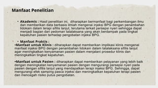 Evaluasi Penurunan Persepsi Nyeri dan Kepatuhan Pasien Sifilis Lanjut ...
