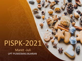 PISPK-2021
Maret -Juli
UPT PUSKESMAS BUARAN
 