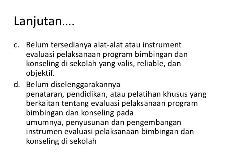 evaluasi supervisi bk 1 evaluasi supervisi bk 1