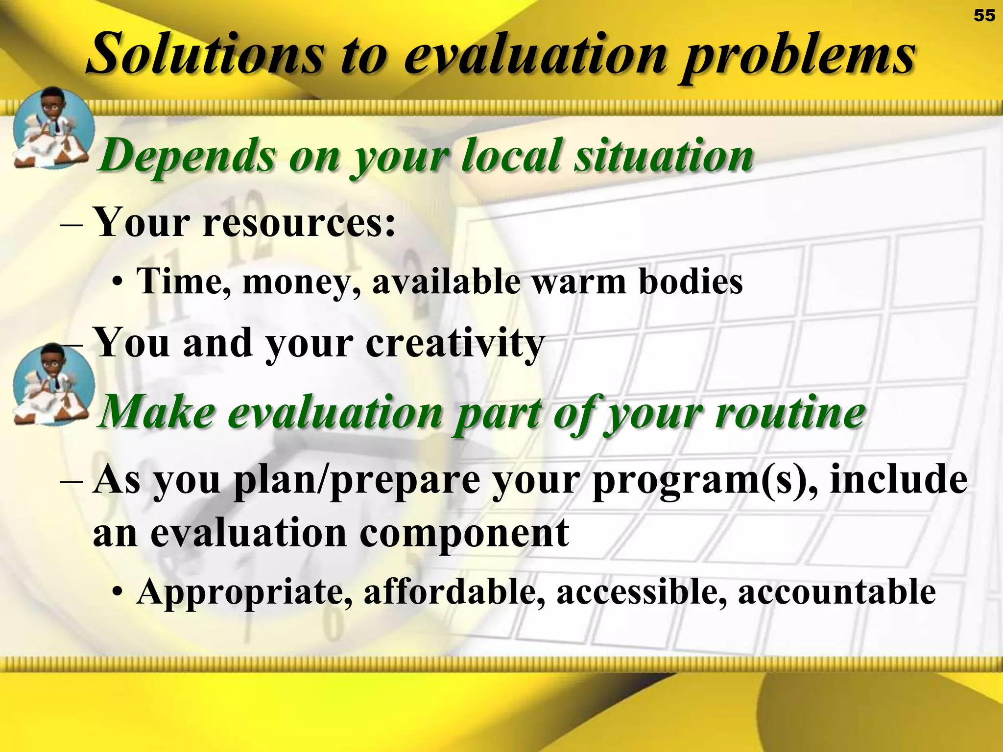 Unobtrusive evaluation in schools 1Unobtrusive measures of physical facilities“The basic premise . . . is that you can learn a great deal . . . by looking at how things wear (‘erosion’), how things are left in the building (‘traces’) and how things are rearranged (‘adaptations for use’).”Nancy Everhart, Evaluating the School Library Media Center:  Analysis Techniques and Research Practices. Libraries Unlimited, 1998.