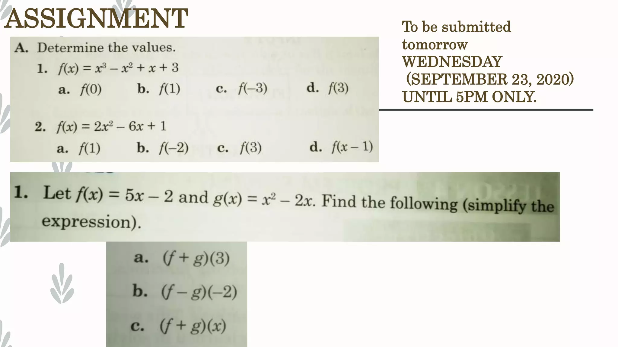 Fundamental Operations Of Functions