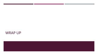 WRAP UP
 