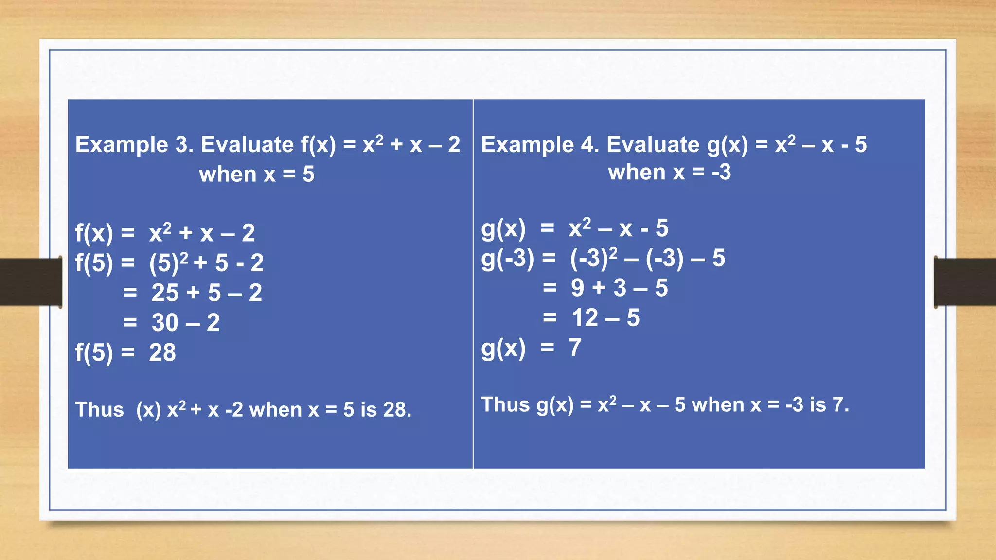 Evaluating a function | PPTX