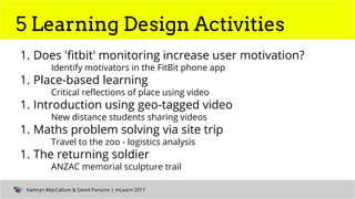 Evaluating a mobile toolkit for designing mobile learning activities | PPT