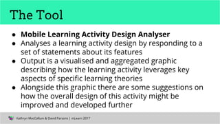 Evaluating a mobile toolkit for designing mobile learning activities | PPT