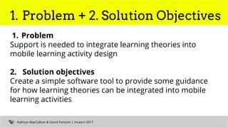Evaluating a mobile toolkit for designing mobile learning activities | PPT