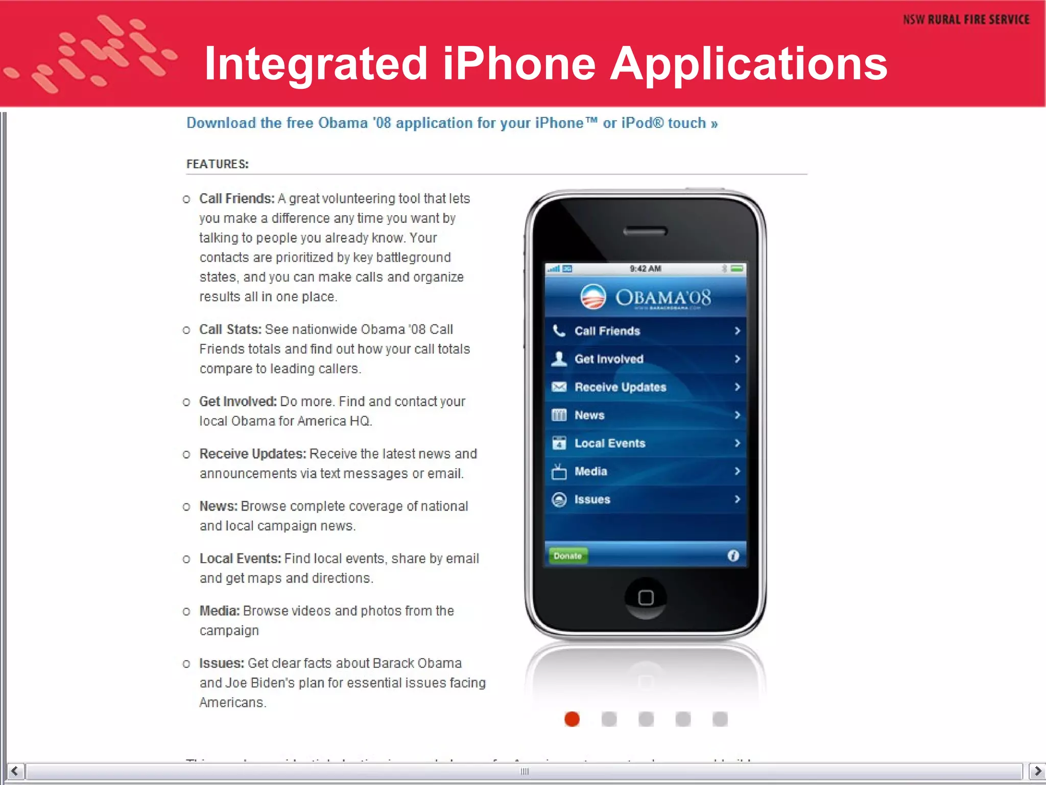 Integrated iPhone Applications 