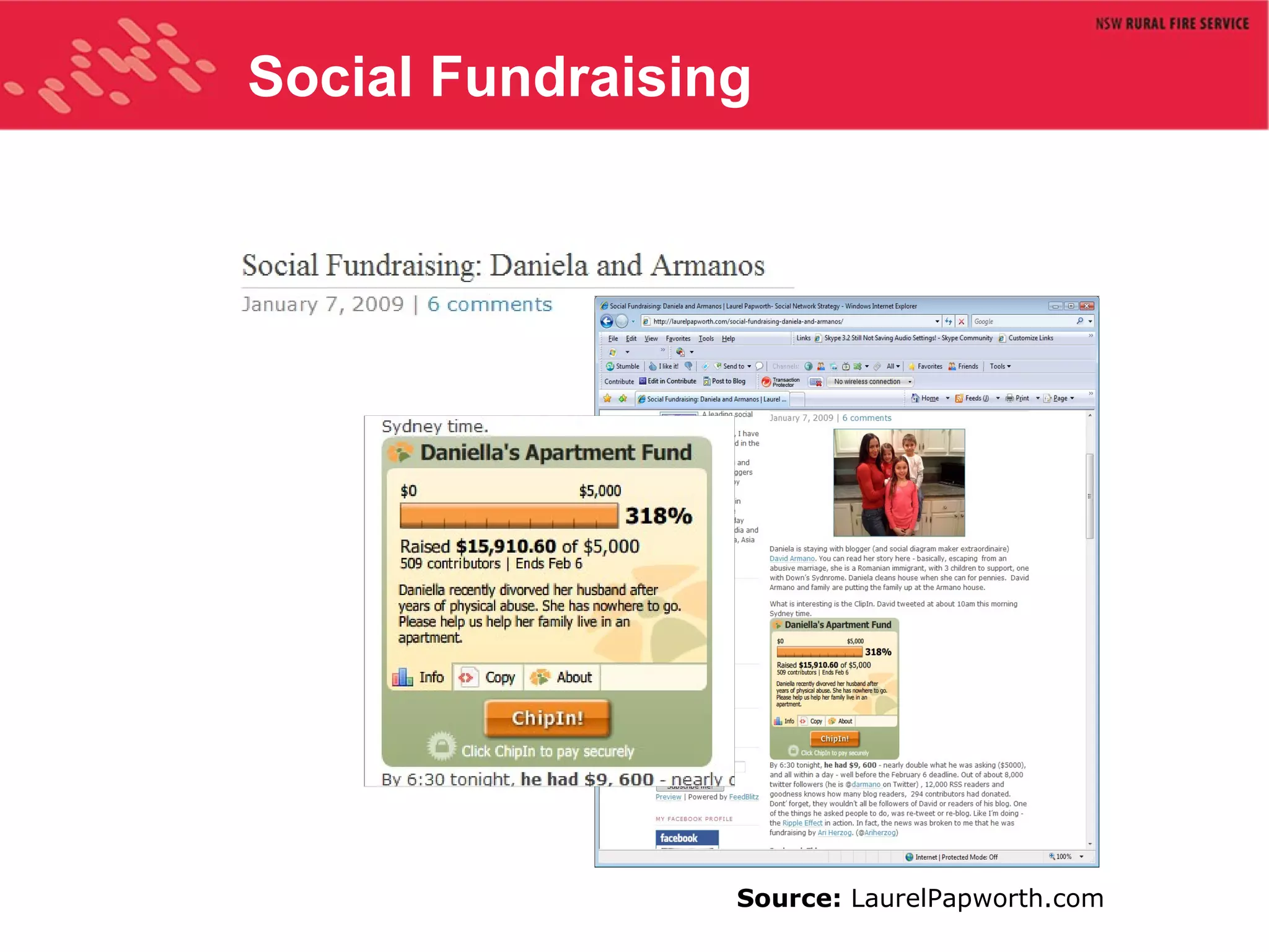 Social Fundraising Source:  LaurelPapworth.com 