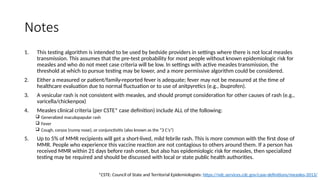 Rash Algorithm Comprehensive Comprehensive Guide to Evaluating Rash and Suspected Measles Cases ...
