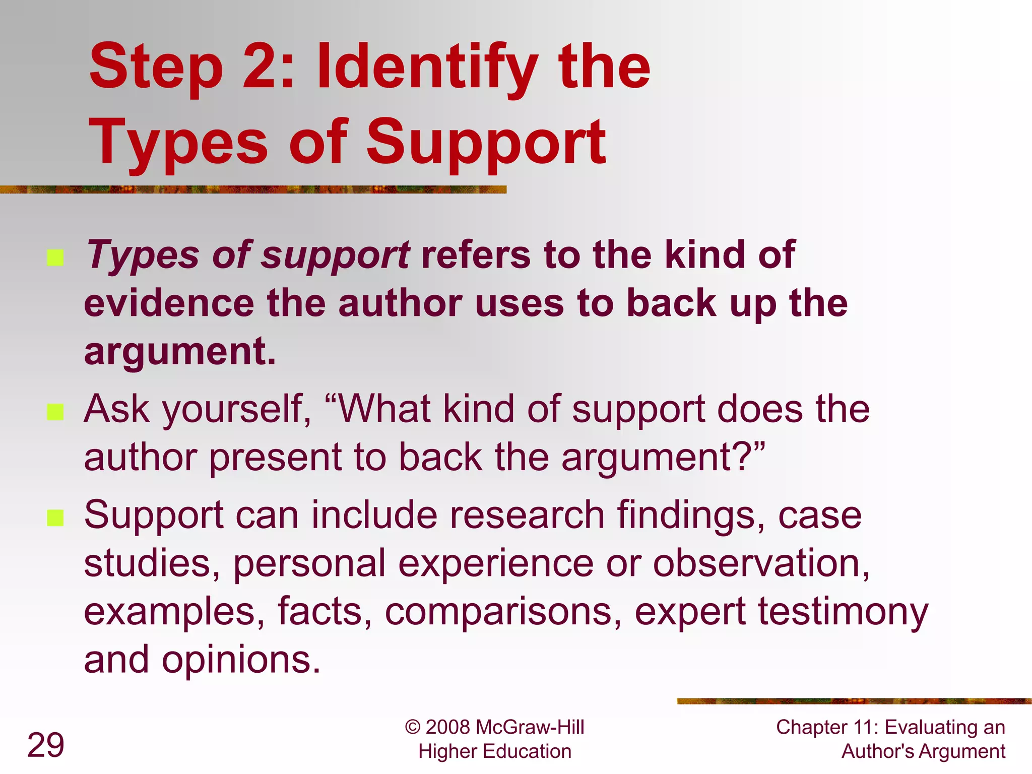 Evaluating arguments lesson2 | PPTX
