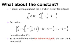 Evaluating definite integrals
