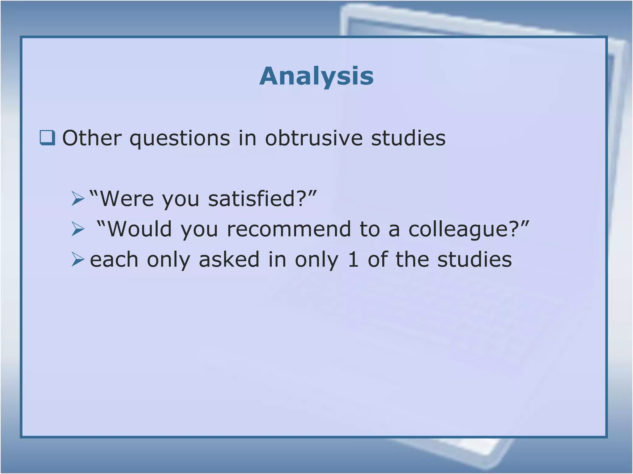 Critical Appraisal ToolsQUOROM (The Lancet, 1999, vol. 354, 1896-1900)Downs-Black scale (“Checklist for study quality”)CriSTAL (Critical Skills Training in Appraisal for Librarians (Andrew Booth)