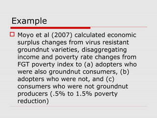 Evaluating economic impacts of agricultural research ciat