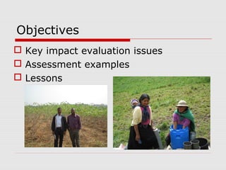 Evaluating economic impacts of agricultural research ciat