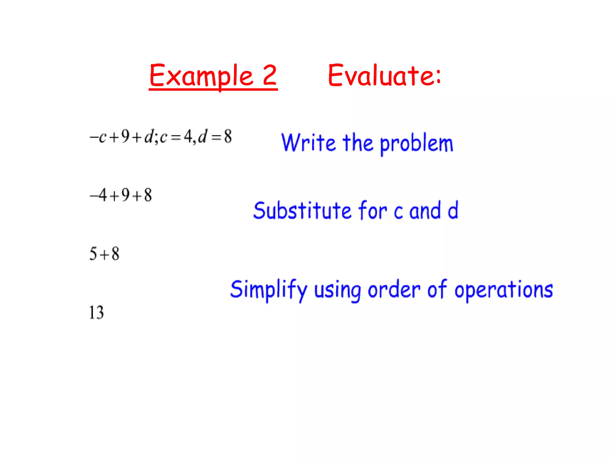 Evaluating expressions | PPTX
