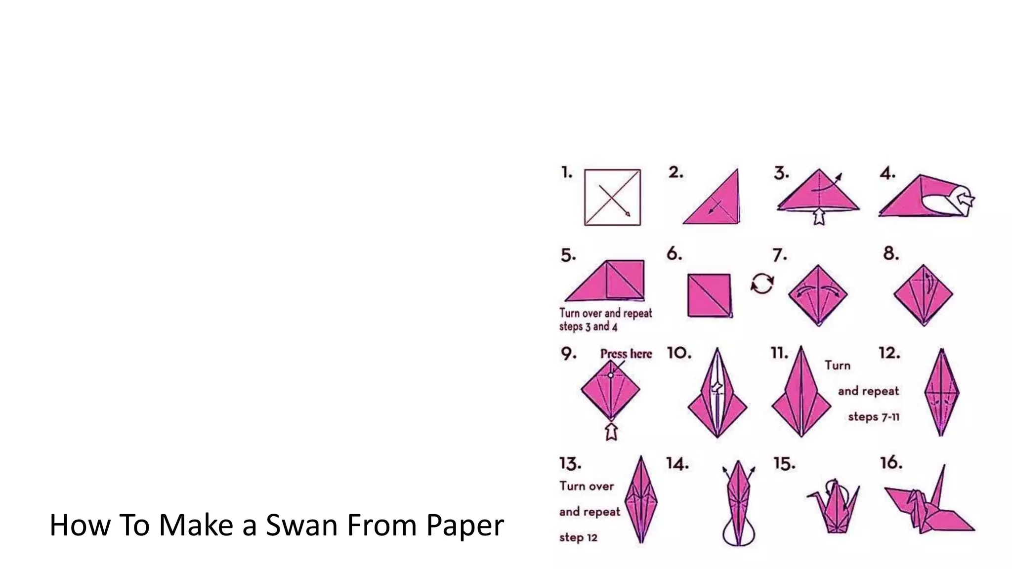 How To Make a Swan From Paper
 