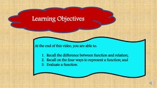 Evaluating functions | PPTX