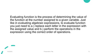Evaluating Functions.pptx