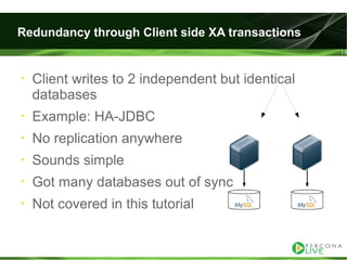 Evaluating ha alternatives my sql tutorial2