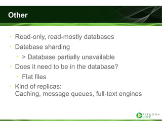 Evaluating ha alternatives my sql tutorial2