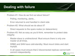 Evaluating ha alternatives my sql tutorial2