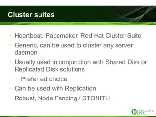 Evaluating ha alternatives my sql tutorial2