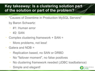 Evaluating ha alternatives my sql tutorial2