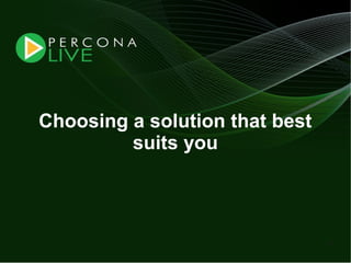 Evaluating ha alternatives my sql tutorial2