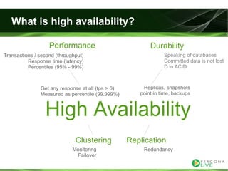 Evaluating ha alternatives my sql tutorial2