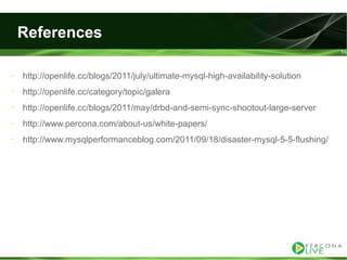 Evaluating ha alternatives my sql tutorial2