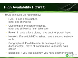 Evaluating ha alternatives my sql tutorial2