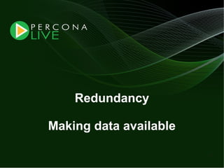 Evaluating ha alternatives my sql tutorial2