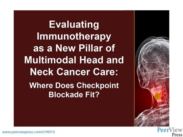 Evaluating Immunotherapy as a New Pillar of Multimodal
