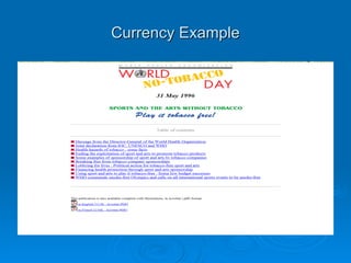 Determining Website Validity View the following websites and determine: Authority Accuracy Objectivity Currency 