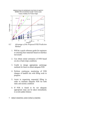 Evaluating Interface Properties and Predicting Landfill Liner Stability ...