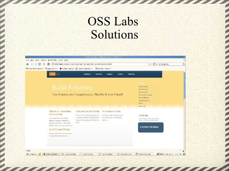 Koha library management software