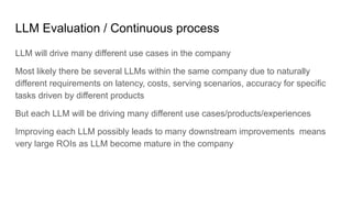 Evaluating LLM Models for Production Systems Methods and Practices - | PDF