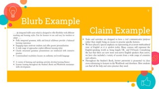 9
Blurb Example
Claim Example
 
