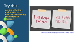 Effective Text Evaluating Messages and or Images of Different Types of Texts ...
